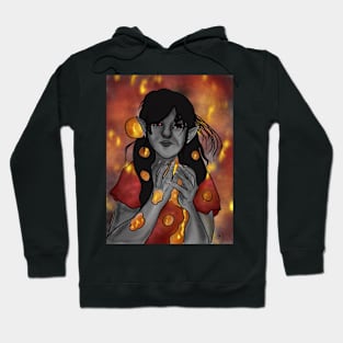 Girl with glowing lights Hoodie